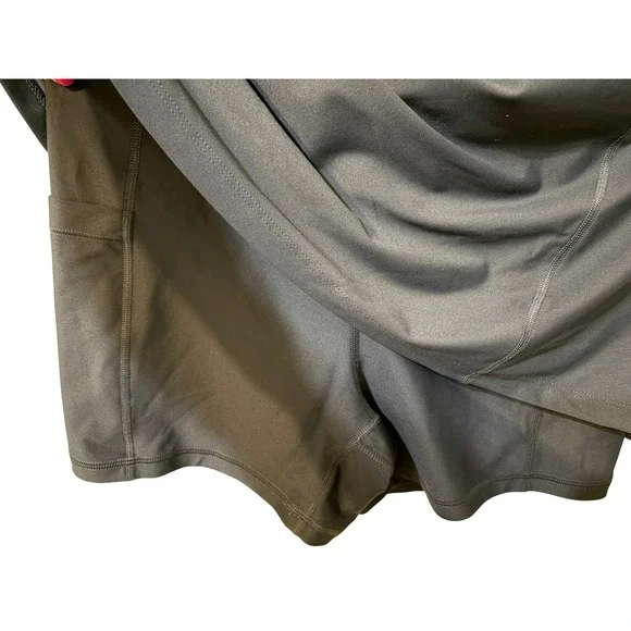 Old Navy Active Powersoft Go-Dry Exercise Dress Dusk Navy L Tall Built-in Shorts - Picture 4 of 7